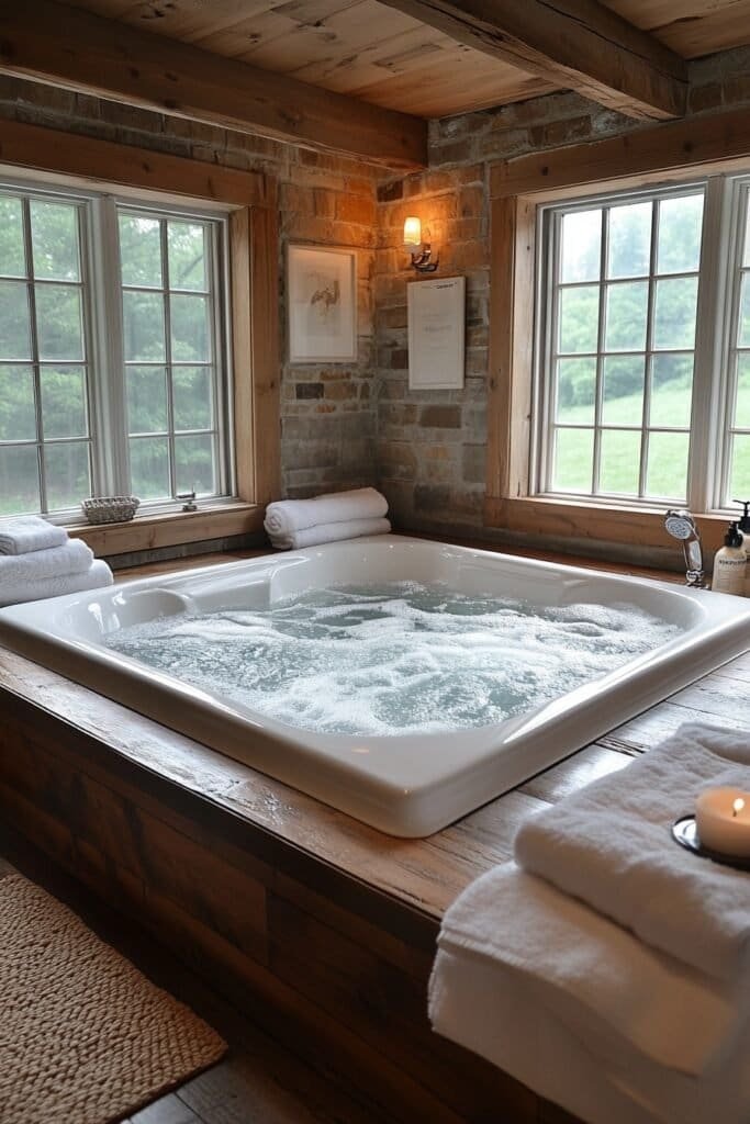 Jacuzzi tub featured in a bathroom remodel for a luxurious experience